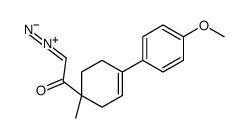 2-diazonio-1-[4-(4-methoxyphenyl)-1-methylcyclohex-3-en-1-yl]ethenolate结构式