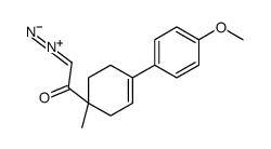 2-diazonio-1-[4-(4-methoxyphenyl)-1-methylcyclohex-3-en-1-yl]ethenolate Structure