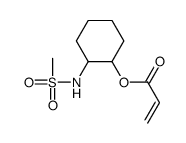 [2-(methanesulfonamido)cyclohexyl] prop-2-enoate Structure