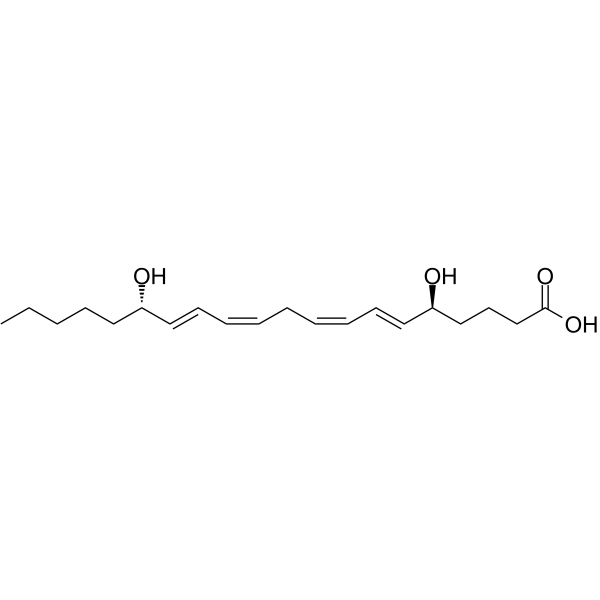 5(S),15(S)-二羟化二十烷四烯酸结构式