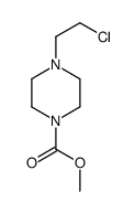 methyl 4-(2-chloroethyl)piperazine-1-carboxylate结构式