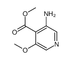 Methyl 3-amino-5-methoxyisonicotinate structure