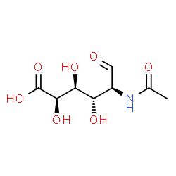 2-(Acetylamino)-2-deoxy-L-galacturonic acid structure