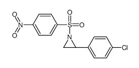 (2S)-2-(4-chlorophenyl)-1-(4-nitrophenyl)sulfonylaziridine结构式