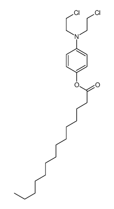 [4-[bis(2-chloroethyl)amino]phenyl] tetradecanoate结构式