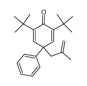 4-(2-methylprop-2-enyl)-4-phenyl-2,6-di-t-butylcyclohexa-2,5-dienone结构式