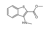 3-Methylaminobenzo[b]thiophene-2-carboxylic acid methyl ester Structure