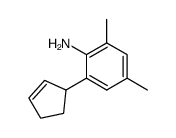 2,4-dimethyl-6-(cyclopenten-2'-yl)aniline结构式