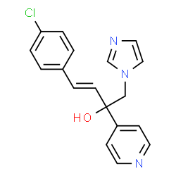 (3E)-4-(4-CHLOROPHENYL)-1-(1H-IMIDAZOL-1-YL)-2-PYRIDIN-4-YLBUT-3-EN-2-OL Structure