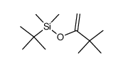 3,3-dimethyl-2-{[(1,1-dimethylethyl)dimethylsilyl]oxy}-1-butene结构式