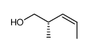(2S,3Z)-2-methylpent-3-ene-1-ol结构式
