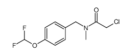 Acetamide, 2-chloro-N-[[4-(difluoromethoxy)phenyl]methyl]-N-methyl结构式