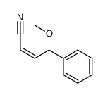 1-cyano-3-methoxy-3-phenyl-1(Z)-propene Structure