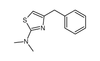 4-benzyl-N,N-dimethyl-1,3-thiazol-2-amine结构式