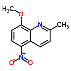 8-Methoxy-2-methyl-5-nitroquinoline结构式