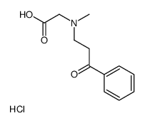 carboxymethyl-methyl-(3-oxo-3-phenylpropyl)azanium,chloride结构式