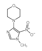4-(1-methyl-5-nitro-imidazol-4-yl)morpholine结构式