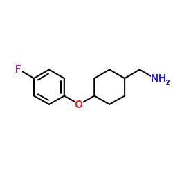 1-[4-(4-Fluorophenoxy)cyclohexyl]methanamine结构式