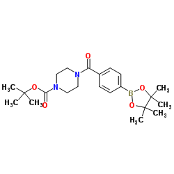 1-BOC-4-[4-(4,4,5,5-TETRAMETHYL-[1,3,2]DIOXABOROLAN-2-YL)-BENZOYL]-PIPERAZINE Structure