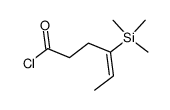 4-trimethylsilyl-4-hexenoyl chloride Structure