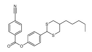 [4-(5-pentyl-1,3-dithian-2-yl)phenyl] 4-cyanobenzoate结构式