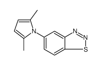 1,2,3-Benzothiadiazole, 5-(2,5-dimethyl-1H-pyrrol-1-yl) Structure