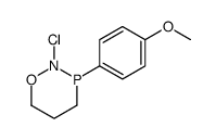 2-chloro-3-(4-methoxyphenyl)oxazaphosphinane结构式