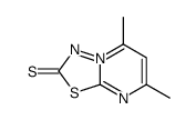 3,4-thiadiazolo(3,2-a)pyrimidin-4-ium,2,3-dihydro-5,7-dimethyl-2-thioxo-hy结构式