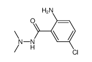 1-(5-chloro-2-aminobenzoyl)-2,2-dimethylhydrazine结构式