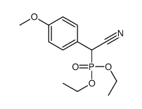 2-diethoxyphosphoryl-2-(4-methoxyphenyl)acetonitrile Structure
