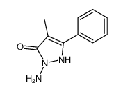 2-amino-4-methyl-5-phenyl-1H-pyrazol-3-one结构式