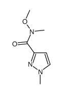 N -甲氧基- N,1-二甲基-1H -吡唑- 3 -甲酰胺结构式