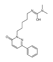 1,1-dimethyl-3-[5-(6-oxo-3-phenylpyridazin-1-yl)pentyl]urea结构式