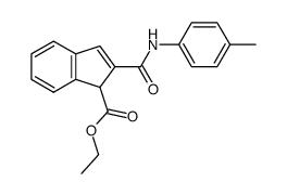 ethyl 2-(p-tolylcarbamoyl)-1-indenecarboxylate结构式