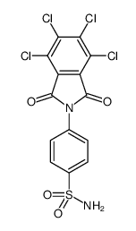 4-(4,5,6,7-tetrachloro-1,3-dioxoisoindolin-2-yl)benzenesulfonamide Structure