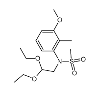 N-(2,2-Diethoxy-ethyl)-N-(3-methoxy-2-methyl-phenyl)-methanesulfonamide结构式
