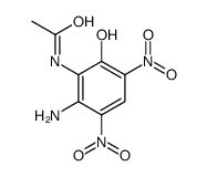 N-(2-amino-6-hydroxy-3,5-dinitrophenyl)acetamide结构式