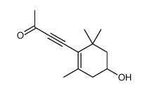 4-(4-hydroxy-2,6,6-trimethylcyclohexen-1-yl)but-3-yn-2-one结构式