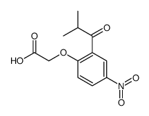 2-[2-(2-methylpropanoyl)-4-nitrophenoxy]acetic acid结构式