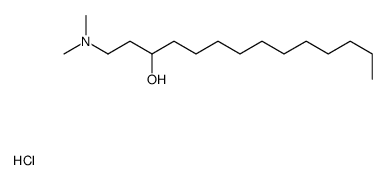 1-(dimethylamino)tetradecan-3-ol,hydrochloride Structure