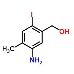 5-amino-2-iodo-4-methylbenzyl alcohol Structure