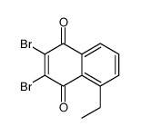 2,3-dibromo-5-ethylnaphthalene-1,4-dione结构式