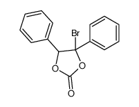 4-bromo-4,5-diphenyl-1,3-dioxolan-2-one Structure