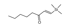 (E)-1-trimethylsilyl-3-oxo-1-octene Structure