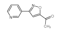 5-乙酰基-3(3-吡啶基)-异噁唑结构式