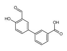 3-(3-formyl-4-hydroxyphenyl)benzoic acid Structure