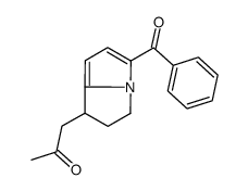 1-(5-benzoyl-2,3-dihydro-1H-pyrrolizin-1-yl)propan-2-one结构式