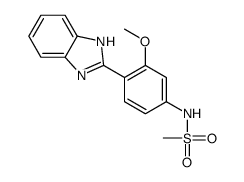 N-[4-(1H-benzimidazol-2-yl)-3-methoxyphenyl]methanesulfonamide Structure