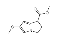 methyl 6-(methylthio)-1,2-dihydro-3H-pyrrolo<1,2-a>pyrrole-1-carboxylate Structure