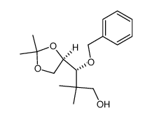 (R)-3-(benzyloxy)-3-[(R)-2,2-dimethyl-1,3-dioxolan-4-yl]-2,2-dimethylpropan-1-ol Structure